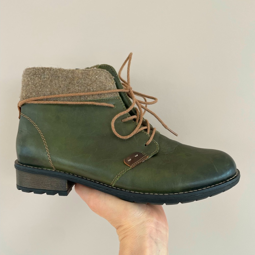 Remonte green boots, size EU 38